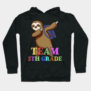 Sloth Hello 5th Grade Teachers Kids Back to school Gifts Hoodie